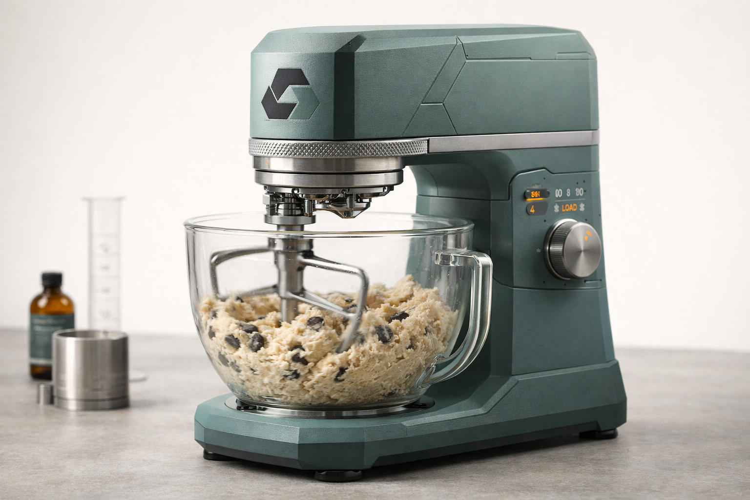 Stand mixer — baking cookies (playful, matches cookie recipe page)