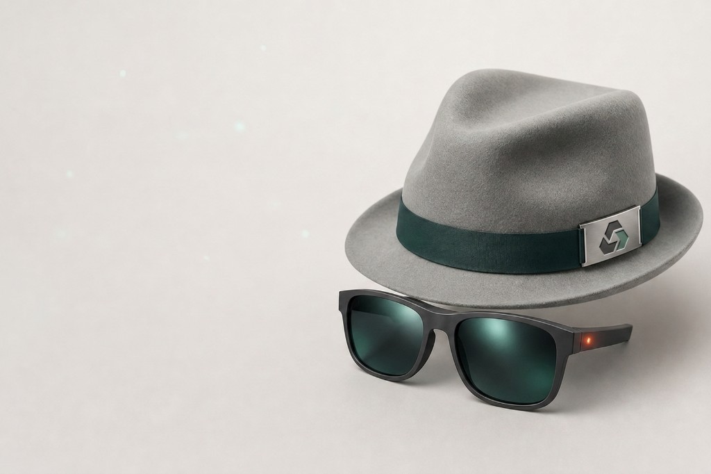 Fedora and sunglasses — privacy and discretion